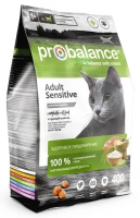 ProBalance "Sensitive" для кошек с чувствительным пищеварением, курица и рис, 400 г