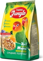 Happy Jungle для средних попугаев, основной рацион