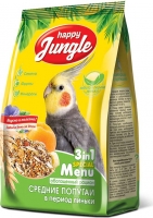 Happy Jungle для средних попугаев, в период линьки