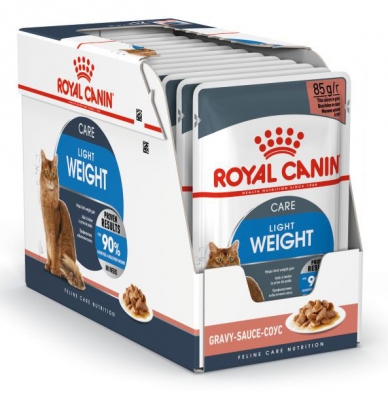Royal Canin "Light Weight Care" для кошек, склонных к полноте, мелкие кусочки в соусе