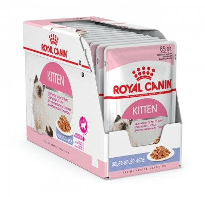 Royal Canin "Kitten Instinctive" для котят с 4 до 12 месяцев, мелкие кусочки в желе